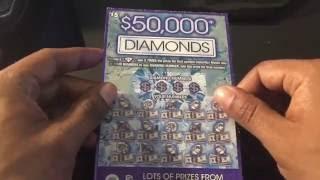 West Virginia Lottery - 50,000 Diamonds scratch ticket