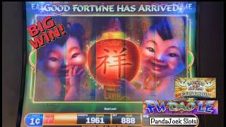 Big wins on 2 of my favorites! Dancing Drums Explosion⋆ Slots ⋆ and Fu Dao Le!