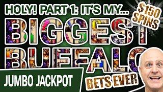 ⋆ Slots ⋆ Part 1: $150 SPINS! My BIGGEST Buffalo Bets EVER ⋆ Slots ⋆ 5 High-Limit Atlantic City Hand