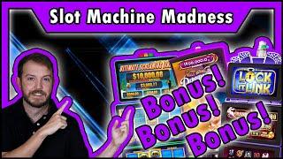 3 Slot Machines + 3 Bonuses = INCREDIBLE Hard Rock Casino Fun • The Jackpot Gents