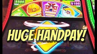 I legit couldn't believe this HUGE Handpay on Huff n More Puff Slot!
