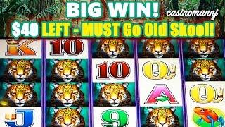 **BIG WIN** - $40 LEFT - MUST Go Old Skool! - Slot Machine Bonus