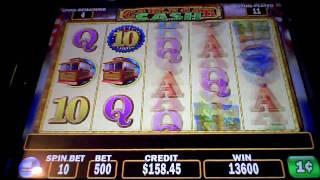 Cable Car Cash slot machine bonus win at Parx Casino