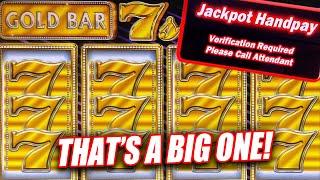INSANE BETS $100 PER SPIN ON GOLD BAR 7s HIGH LIMIT SLOT MACHINE