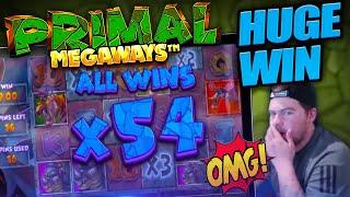 MASSIVE WIN ON PRIMAL MEGAWAYS! So Many Re-triggers!!