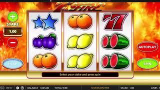 7s On Fire Fruitmachine by Barcrest - 3 Reels 5 Winlines