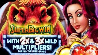 LOOK AT THOSE MULTIPLIERS! SUPER BIG WIN MAMMOTH POWER SLOT MACHINE
