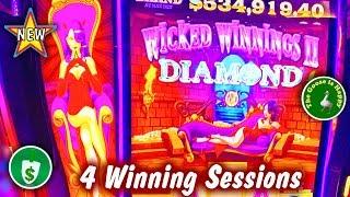 •️ NEW • Wicked Winnings II DIAMOND slot machine, 4 Sessions & Happy Goose