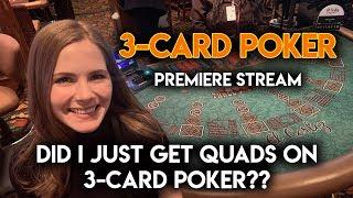 AWESOME WINNING SESSION ON 3 CARD POKER!! BETTING UP TO $155/HAND!!