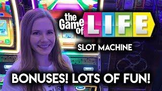 NEW! Game of Life Slot Machine!! BONUSES!! SUPER FUN GAME!!