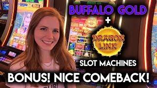 $10 Spins on Dragon Link Slot Machine! NICE BONUS!