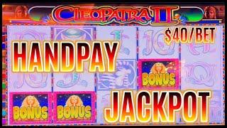 HIGH LIMIT Cleopatra Ⅱ HANDPAY JACKPOT & Lock It Link Piggy Bankin (2) $50 Bonus Rounds Slot Machine