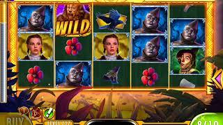 WIZARD OF OZ: COWARDLY LION Video Slot Game with a FREE SPIN BONUS
