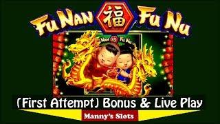 (First Attempt) Fu Nan Fu Nu by AGS 5 Symbols Trigger Bonus , Live Play and Progressive Win