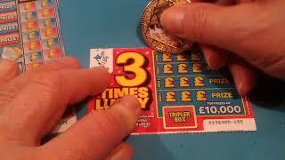 It's•Scratchcard on a Sunday.•HOLIDAY•‍•️CASH Vs CASH VAULT.•with 3 Times Lucky• & Payday's•