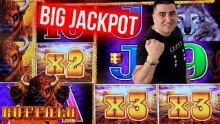 High Limit Buffalo Link Slot BIG HANDPAY JACKPOT - Live Slot Play At Casino