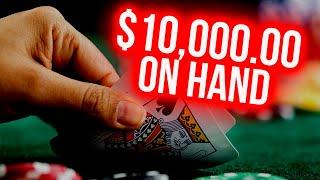 $10,000 Double Down On Black JACK ! Betting HUGE On Black Jack In Las Vegas At The Cosmo