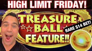 ⋆ Slots ⋆ $14 BETS on HIGH LIMIT TREASURE BALL!! | Cash Machine ⋆ Slots ⋆ | Wheel of Fortune!!! ⋆ Sl
