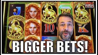 BIGGER BETS = BETTER BONUSES on WILD WILD EMERALD slot machine wins!