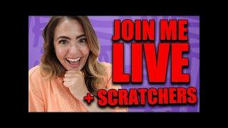 Scratchers + Hitting Our Biggest JACKPOTS LIVE  on GoLuckyLand.com ⋆ Slots ⋆