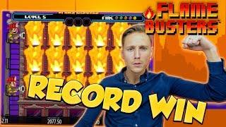 RECORD WIN!!! Flame Busters Big win - Casino - free spins (Online Casino)