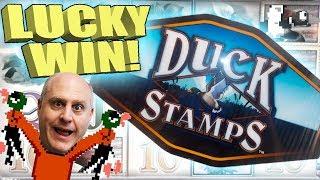LUCKY WIN! •2 HANDPAYS •Duck Stamps Slot Machine | The Big Jackpot