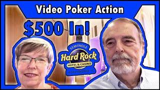 Dropping $500 on Video Poker Action! 3 of a Kind TWO Times • The Jackpot Gents