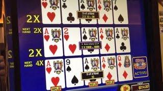 4,000 Credits! Triple Play Double Double Bonus Ultimate X Video Poker