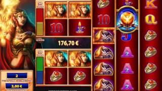 Fire Queen Slot (Wms) - Big Win in Maingame and Freespins