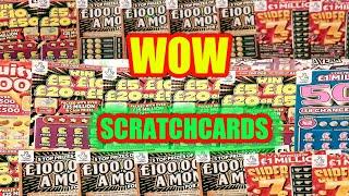 WOW!..MEGA SCRATCHCARDS..50X..FRUITY £500..£100 LOADED