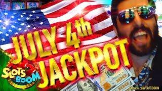 JULY 4th JACKPOT IN CASINO!!! PLAY BIG WINS!!! Konami & Aristocrat Video Slots