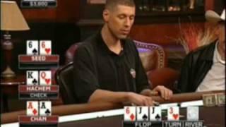 View On Poker - Johnny Chan Lays Down AA!