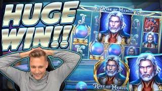 BIG WIN!!! Rise of Merlin BIG WIN!! Casino games from CasinoDaddy Live Stream