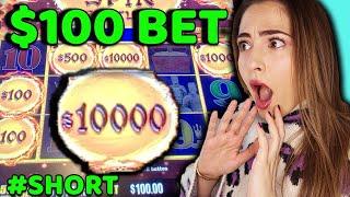 $100 BET SCORED THIS $10,000 MASSIVE JACKPOT in Vegas! #SHORTS
