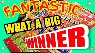 FANTASTIC "BIG".. WIN....CASHWORD..TRIPLE PAYOUT..£250,000 BLUE..LUCKY LINES..SCRATCHCARD CLASSIC