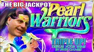 • JACKPOT HANDPAY • PEARL WARRIORS @ $20 / Spin with The Big Jackpot • TheBigJackpot