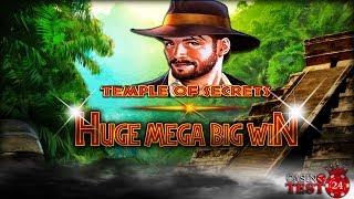 MUST SEE!!! HUGE MEGA BIG WIN on Temple of Secrets - Novomatic Slot - 1€ BET!