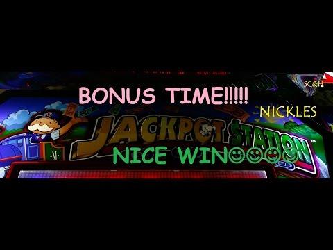 *BONUS WIN* 5c Monopoly Jackpot Station | Slot Machine Bonus