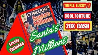 •Scratchcards•..LUCKY 7•..20x CASH•.SANTA"S MILLIONS•COOL FORTUNE•Jewels•£250,000 Cash•