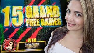 15 GRAND Free Games on Tarzan Slot Machine at Red Rock!