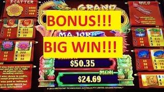 **BONUS/BIG WIN!!!** - Gold Pays Golden Festival Slot Machine