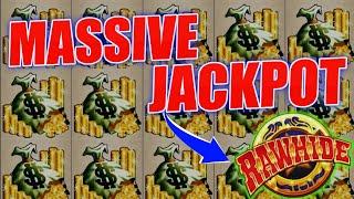 ⋆ Slots ⋆ MY LARGEST ALL TIME RECORD JACKPOT on RAWHIDE SLOT MACHINE! MAX BET