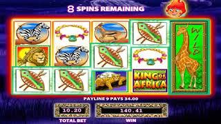 King of Africa casino slots - 367 win!