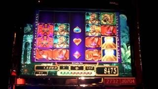 Slot bonus win on Hammurabi at Sands casino.
