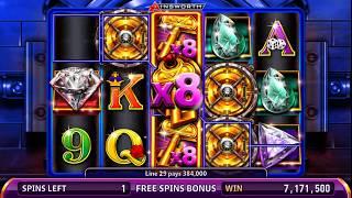 TWICE THE DIAMONDS Video Slot Casino Game with a TWICE THE DIAMONDS FREE SPIN  BONUS