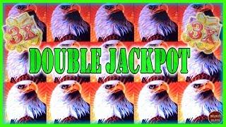 BIG DOUBLE JACKPOT! $2O BET MULTIPLIERS AND 5TH REEL HELD EAGLE BUCKS BONUS •️ Deja Vu Slots