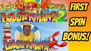First Spin Bonus Lobstermania 2 & $15 Bet Lobstermania