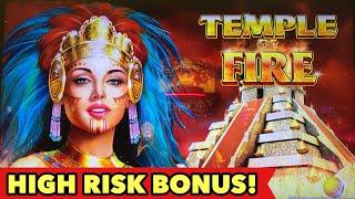 •️TEMPLE OF FIRE MAX BET EPIC WIN•️CHOSE A HIGH RISK BONUS GAME AND WHAT HAPPEN?