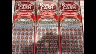 $10 Million Cash Bonanza - Scratching NINETY dollars in lottery tickets