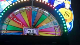 Super Monopoly Money Bonus Wheel. Big WIN